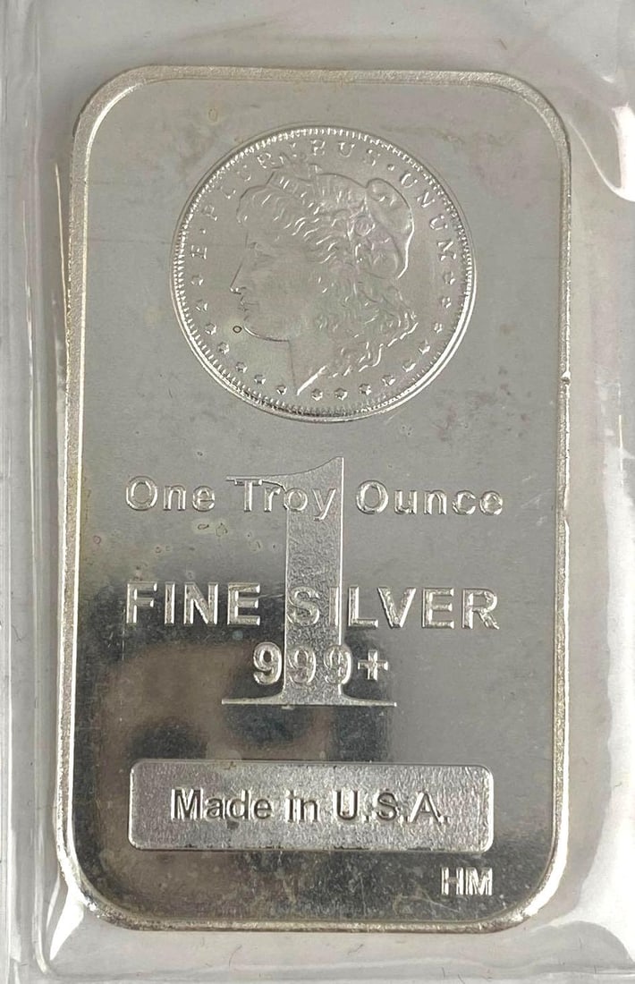 Highland Mint Morgan Design 1 oz .999 Fine Silver Ingot/ Bar (1 of 2)