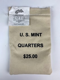 2010 US Mint $25 America the Beautiful D Grand Canyon Arizona in Original Canvas Bag