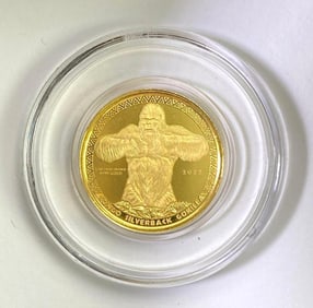 2022 Republique of Du Congo 1000 Francs Congo Silverback Gorilla 1/10 oz .999 Gold Coin