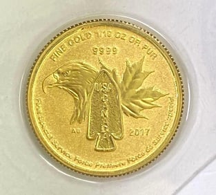2017 Canada $5 Canadian First Special Service Force 1/10 oz .999 Fine Gold Coin