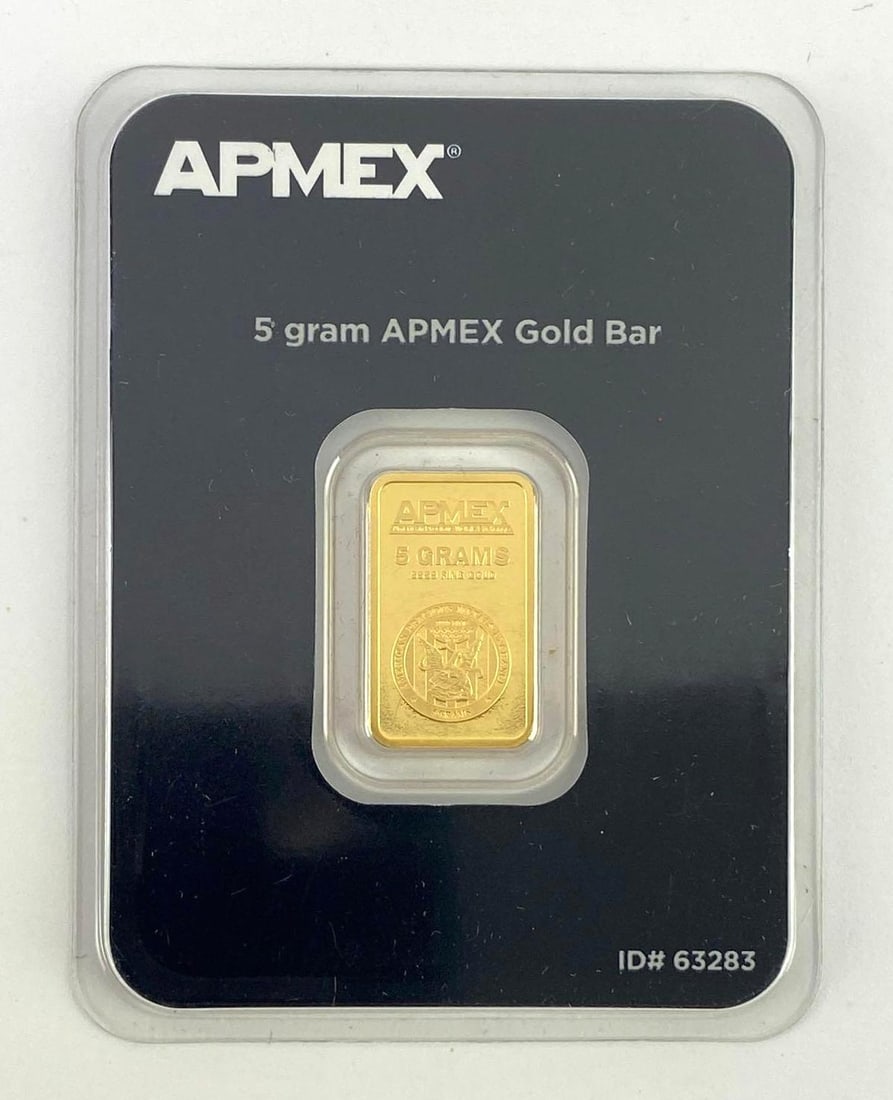 APMEX 5 Gram .999 Fine Gold Ingot/ Bar (1 of 2)