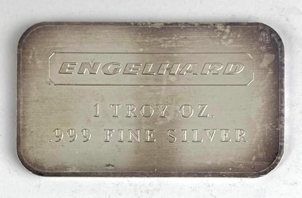 Engelhard 1 oz .999 Fine Silver Ingot/ Bar
