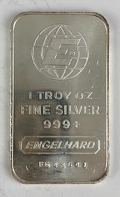 Engelhard 1 oz .999 Fine Silver Ingot/ Bar