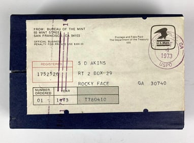 1973 US Mint Coin Proof Set
