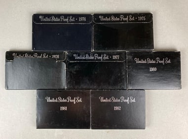 Group of 7 US Mint Coin Proof Sets