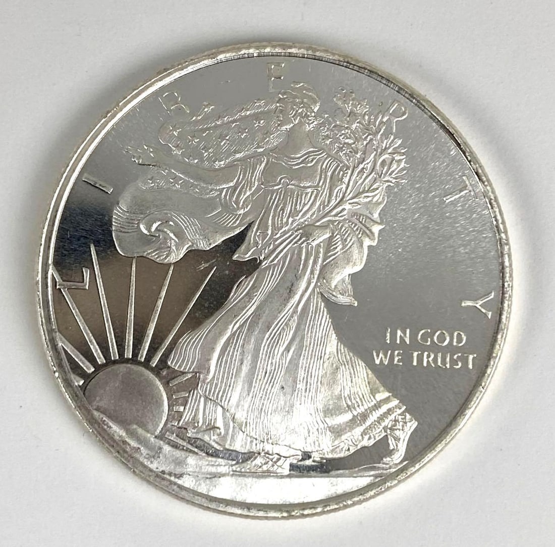 Golden State Mint American Silver Eagle Design 1/2 oz .999 Fine Silver Round (1 of 2)