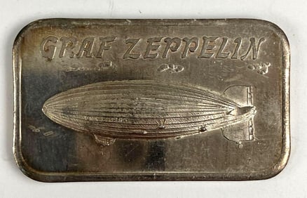 Graf Zeppelin 1 oz .999 Fine Silver Ingot/ Bar