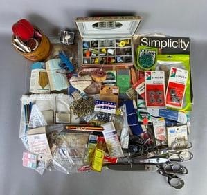 Group of Sewing Accessories and More