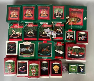 Group of Hallmark Keepsake Christmas Ornaments and More