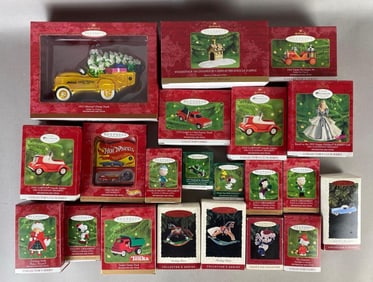 Group of Hallmark Keepsake Christmas Ornaments