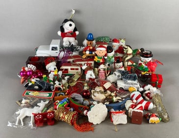 Group of Christmas Ornaments and More