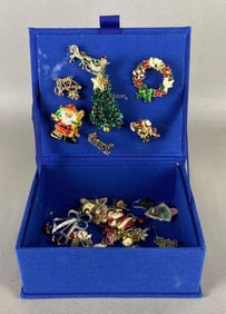 Group of Christmas Costume Jewelry