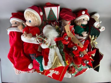 Group of Christmas Textiles