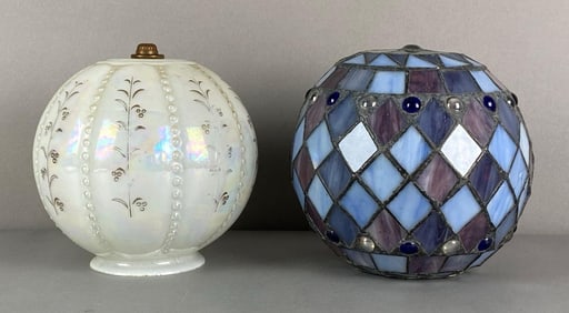 Group of 2 Glass Lamp Shades