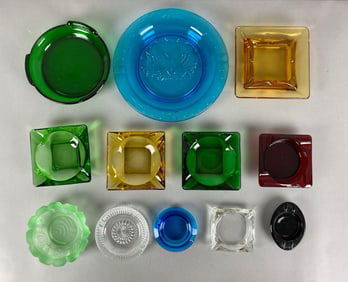 Group of Glass Ashtrays