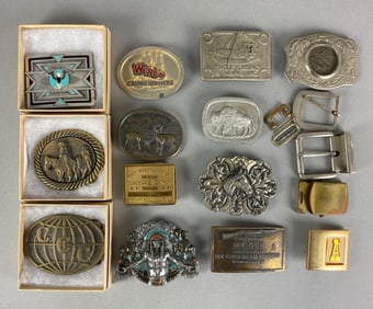 Group of Assorted Belt Buckles
