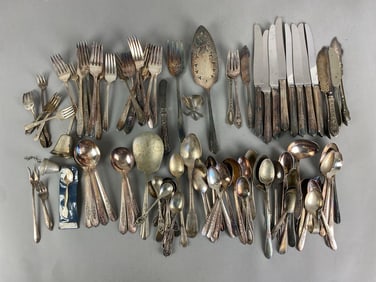 Group of Silver Plate Flatware