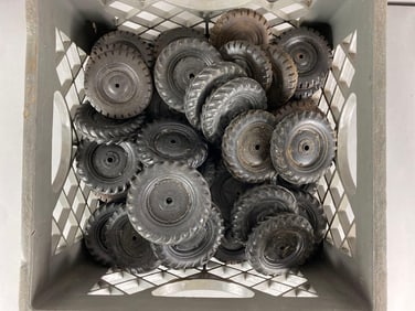 Group of Rubber Toy Wheels