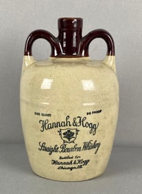 Hannah and Hogg Chicago Illinois 1 Quart Stoneware Whiskey Jug