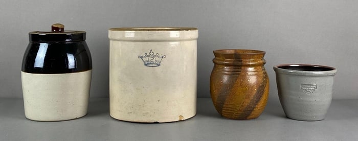 Group of Stoneware Crocks and More
