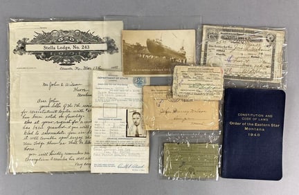 Group of 8 Assorted Ephemera Items