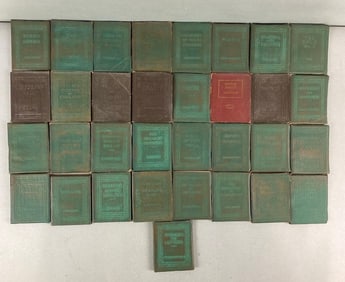 Group of 33 Assorted Little Leather Library Miniature Books