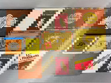 Group of 10 Cigar Boxes