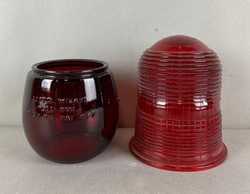 Group of 2 Red Light Shades