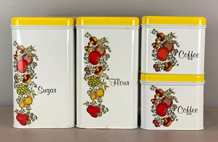 Set of 4 Cheinco Kitchen Dry Goods Storage Containers