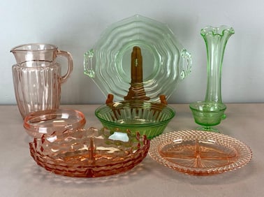 Group of Assorted Glass Items