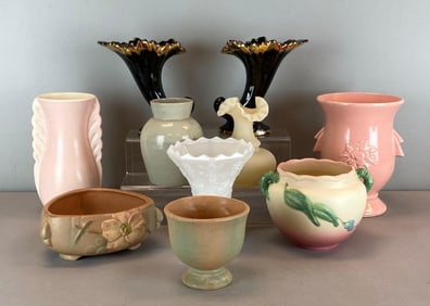 Group of Assorted Glass and Pottery Items