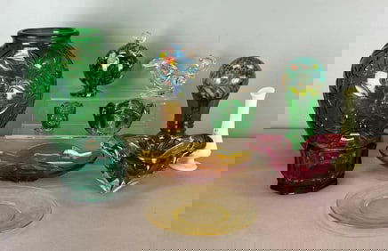 Group of Assorted Glass Items