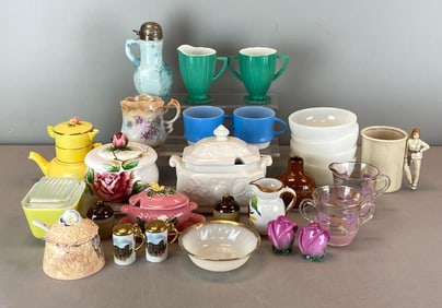 Group of Assorted Porcelain amd Glass Items