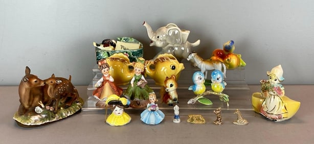 Group of Porcelain Animal Figurines