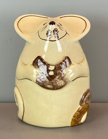 Porcelain Mouse Eating Cookie Jar