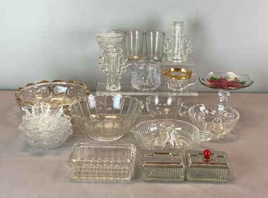 Group of Glass Items