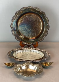 Group of Silver Plate Serving Dishes