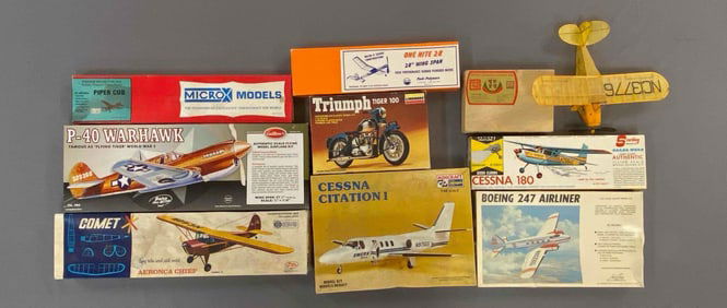 Group of Airplane Model Kits and More