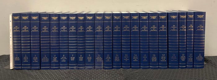 21 Volume Set of The Annals of America Hardcover Books