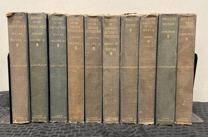 Group of 1900s Illustrated History Hardcover Books