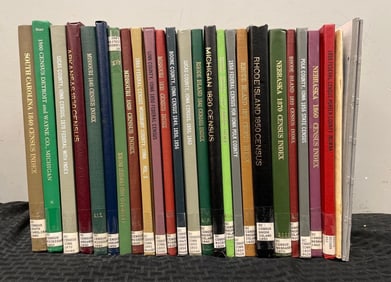 Group of Vintage Census Hardcover Books