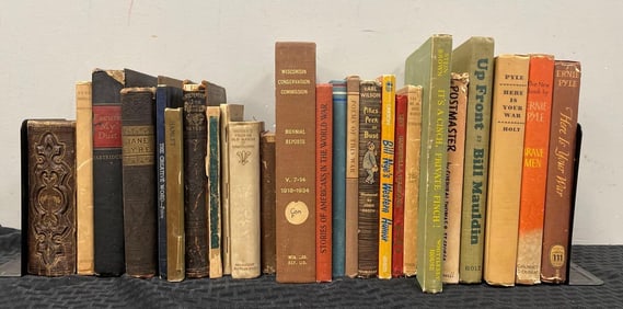 Group of Vintage WW2 Hardcover Books and More