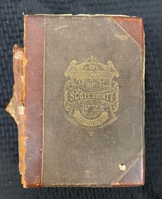 1882 History of Scott County Iowa Hardcover Book