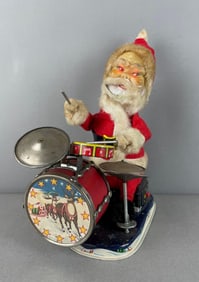 Vintage Alps RF Battery Operated Happy Santa Drummer