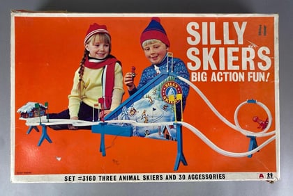 Asahi Tomy Silly Skiers Toy Set