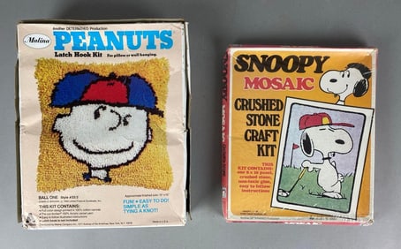 Group of 2 1960s Peanuts Arts and Crafts Kits