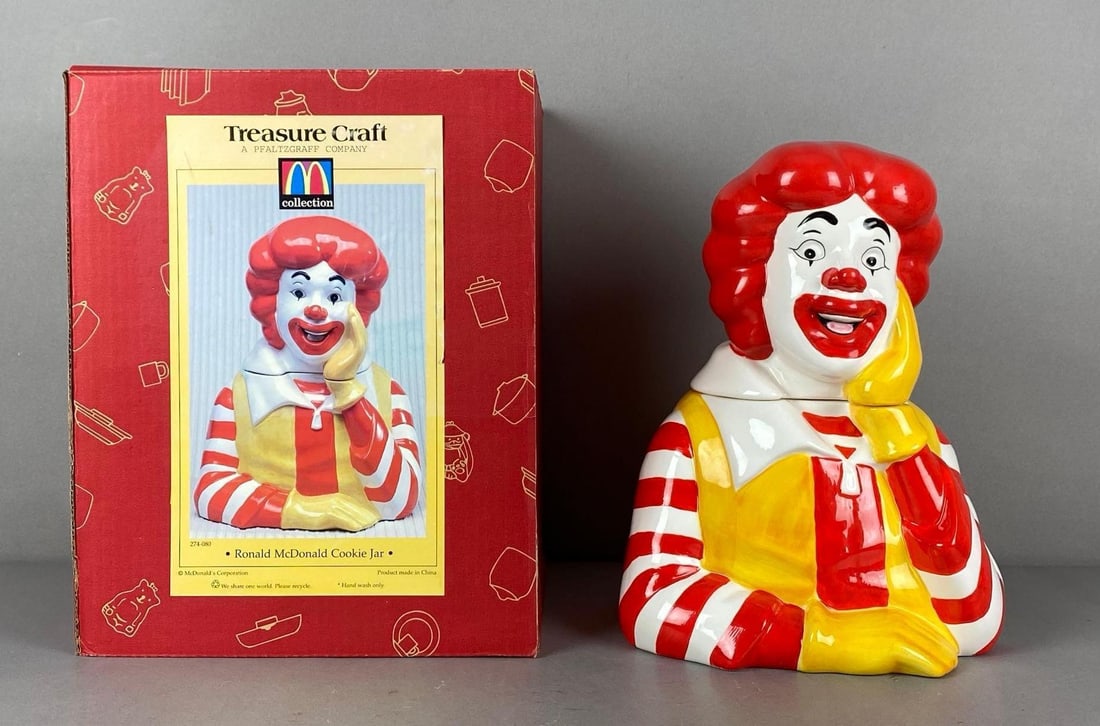 Treasure Craft Ronald McDonald Porcelain Cookie Jar (1 of 6)