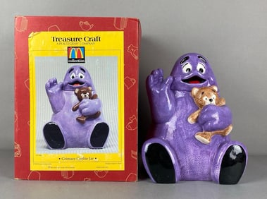 Treasure Craft Grimace Porcelain Cookie Jar