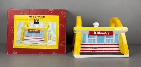 Treasure Craft Classic McDonalds Restaurant Porcelain Cookie Jar