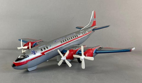 American Airlines Electra 2 Tin Litho Airplane